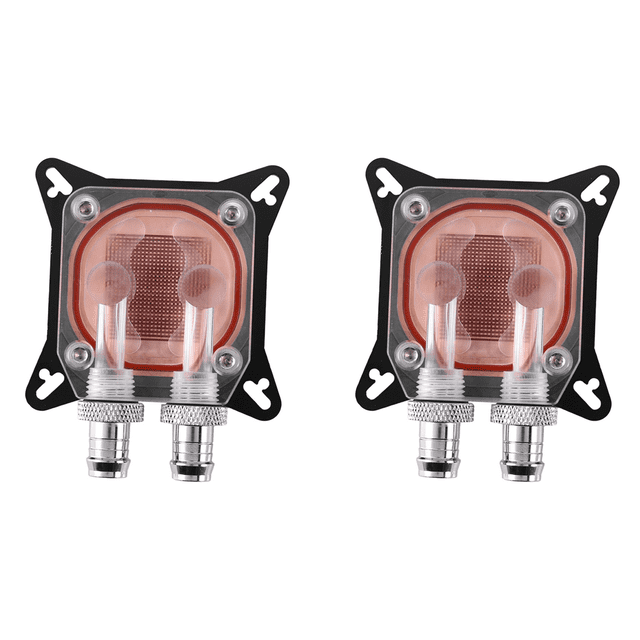 2X Gpu Water Block Cooling Double Channel of Copper Column Video Image Card Water Cooler Radiator 0.4mm for Amd W40