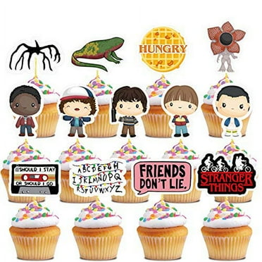 Stranger Things Edible Cupcake Toppers (12 Images) for Birthday Cake ...