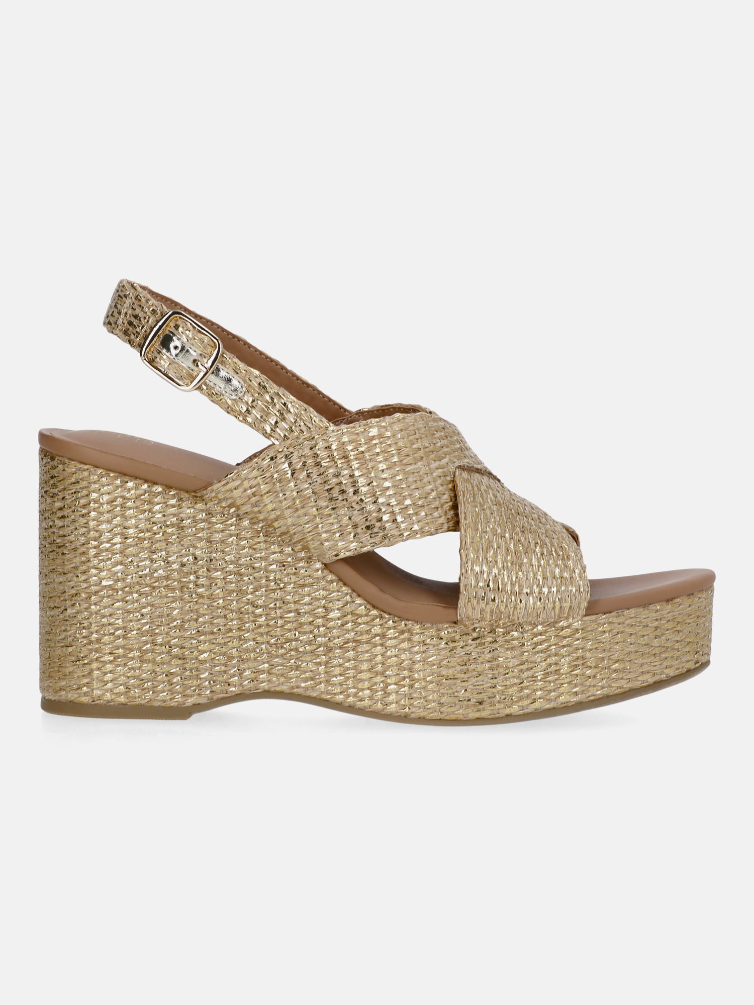 Time and Tru Women's Crossband Wedge Sandal