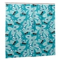 thumbnail image 2 of Zufioo Shark Wearing Sunglasses Pattern Shower Curtain 72x72in, Waterproof Curtain for Bathroom-Waterproof, Mildew-proof, Quick-drying,Home Bathroom Supplies-One Size, 2 of 9