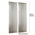 thumbnail image 2 of Sheer Curtains 1 Panel Light Filtering Window Treatment Soft Solid Semi Sheer Drapes for Living Room Bedroom Nursery Dining Room Kitchen Home Decor, Privacy Curtains, 59.06x98.43Inch, 2 of 7
