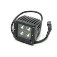 thumbnail image 3 of Southern Truck 79916 Black Face 3" x 3" 16W Square LED Spot Light (DT Harness 79900/1,440 Lumens), Black Series, 3 of 3