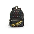 thumbnail image 1 of Justice™ Brand Girls Printed Nylon Multi Compartment Backpack 17” Backpack with Texture Rubber Embossed Keychain, 1 of 4