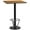 Natural, variant on Flash Furniture 30'' Square Black Laminate Table Top with 18'' Round Bar Height Table Base and Foot Ring