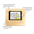 thumbnail image 3 of Soporte de escritorio para tableta ajustable en altura,Soporte plegable para Ipad de dibujo de bambú,Organizador de soporte portátil multiángulo, 3 of 5