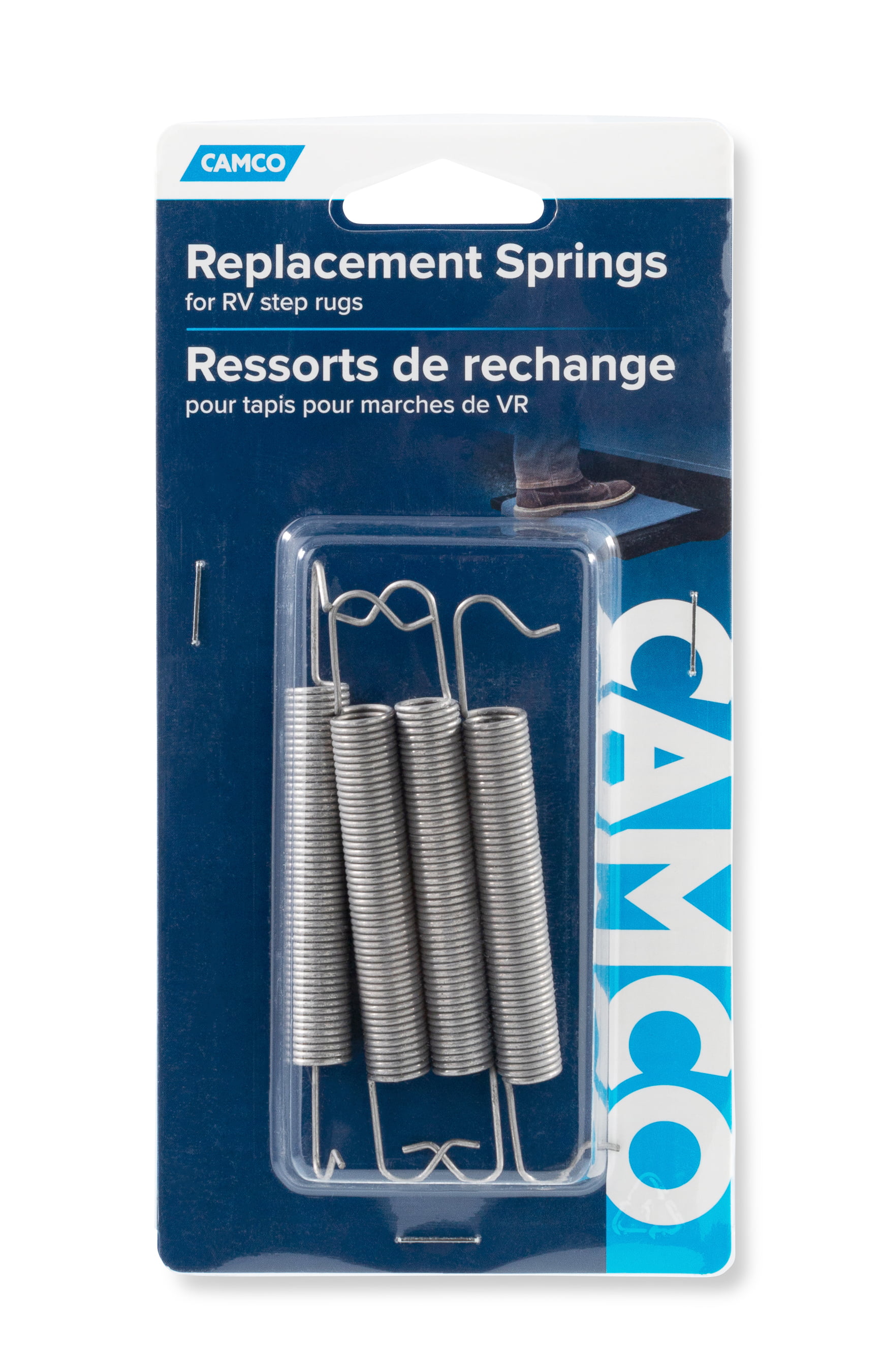 4 Pack Camco 42914 Step Rug Replacement Springs 