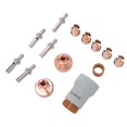 thumbnail image 1 of Plasma Torch Consumables, Plasma Torch Nozzle Set Protective Cover Swirl Circle Easy To Install 14Pcs Set  for LC25, 1 of 7