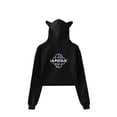 thumbnail image 3 of Pop cazadora para niña Demon Hunters Women's Fashion Hooded Sweatshirt Cat Ear Pullover Casual Streetwear Soft Comfortable Long Sleeve Tops for Daily Wear Spring Fall Winter （Black）, 3 of 3