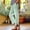 Green, variant on Women's Fashion Printed Linen-Like Pants Elastic Waist Casual Trousers with Pockets Button Decorated Split Cuffs Straight Leg Loose Full-Length Pants for Daily Wear