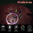 thumbnail image 4 of Luces LED de aro con control remoto con 4 modos y 16 colores, resistentes al agua para jugar al aire libre y mejorar el baloncesto nocturno, 4 of 8