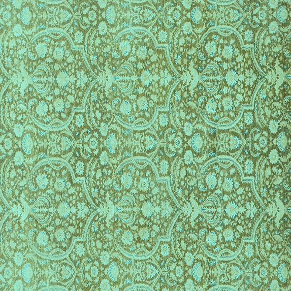 Ahgly Company Indoor Square Abstract Light Blue Modern Area Rugs, 4' Square