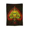 thumbnail image 6 of PUREYAH Travel Throw Blanket for Couch, Red Skeleton Ace Print Lightweight Fluffy Flannel Outdoor Blanket, Microfiber Warm Blankets for Bed Long Flight Camping 60"x50" Inch, 6 of 6
