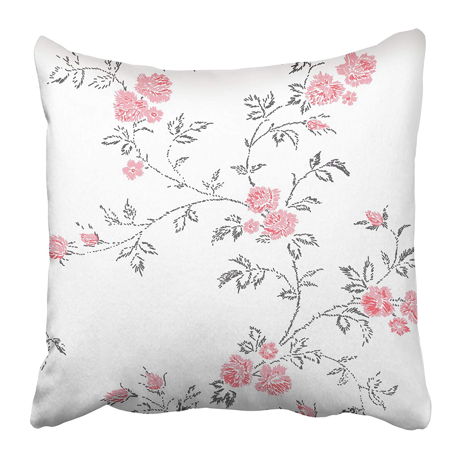 floral embroidery 16x16inch home decor cushion cover Embroidery pillow case
