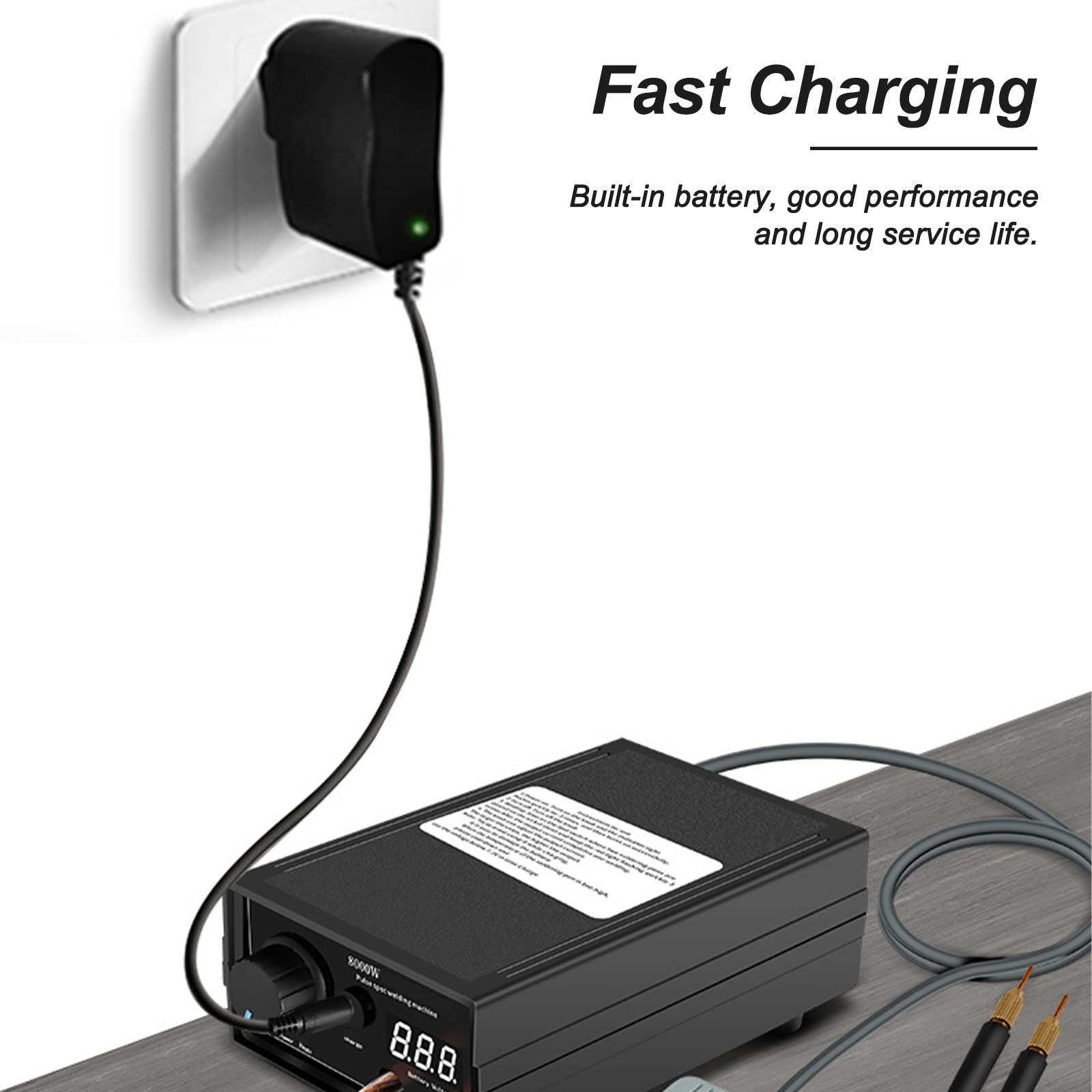Spot Welder, Kerpu Mini Spot Welder, Portable Spot Welder Machine, Spot Welding Equipment Energy Storage 9600mAh for DIY 18650 Battery