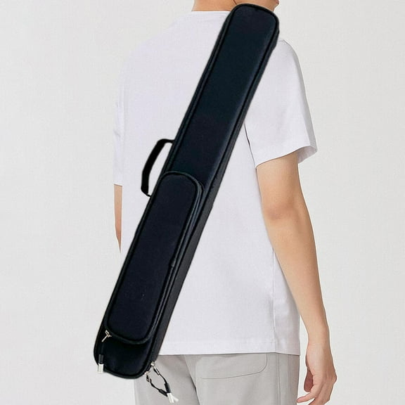 lacooooppia Billiard Cue Case, Pool Cue Bag, Scratch-Resistant, Compact, Easy to Carry, Billiard Pool Cue Stick Carrying Case, Protective Bag Black