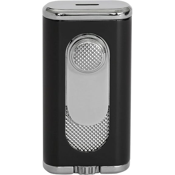 Xikar Verano Flat Flame Cigar Lighter, Black