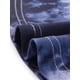 thumbnail image 5 of Camisones de mujer de tallas grandes Agnes Orinda, con cuello redondo, de tie dye, de manga corta, pijamas suaves, ropa de dormir, vestido midi de lounge 1X azul oscuro, 5 of 6