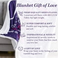 thumbnail image 3 of Sister Blanket - Gorgeous Sister Blankets from Sister with Thick Double Layered Sherpa and Fleece Fabric | Cuddly Sisters Gifts from Sister with Heartfelt Message | Purple 50x60, 3 of 6