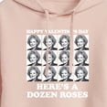 thumbnail image 3 of Golden Girls - Dozen Roses- Juniors Cropped Pullover Hoodie, 3 of 5