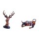 thumbnail image 5 of Figura de cabeza de ciervo,Adorno de cabeza de ciervo,estatua de animal decorativa,Figura de cabeza de ciervo para decoración de mesa creativa,Estatua de toro de resina,Pintura Resina Toro, 5 of 8