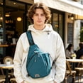 thumbnail image 6 of Yeciiwht Waterproof Shoulder Bag Travel Crossbody Bags for Women Men, Lightweight Sling Bag Multi Pocket Chest Bags for Travel School, 6 of 6