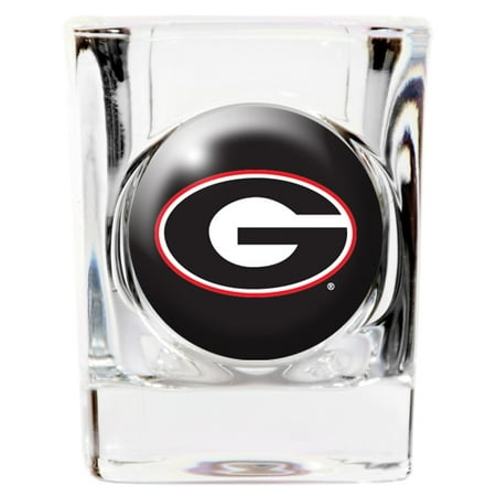 Georgia Bulldogs NCAA Team Logo Square Shot Glass