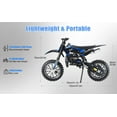 thumbnail image 4 of Dapmiu Comfort Off-Road Motorcycle - 49CC 2-Stroke with Soft Seat, 10" Tires & 27cm Ground Clearance, Perfect for Outdoor Fun Blue, 4 of 8