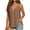 RYE1-Brown, variant on Womens Summer Caimsole Eyelet Embroidery Sleeveless Tank Tops Flowy Zip V Neck Basic Cami Tee Shirts Blouses