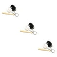 thumbnail image 4 of Cateissary 3 piezas de llavero de béisbol artificial, guante de murciélago, , llavero, regalo deportivo de oficina, niños, novio, hombres, Type1 NO1, 4 of 6