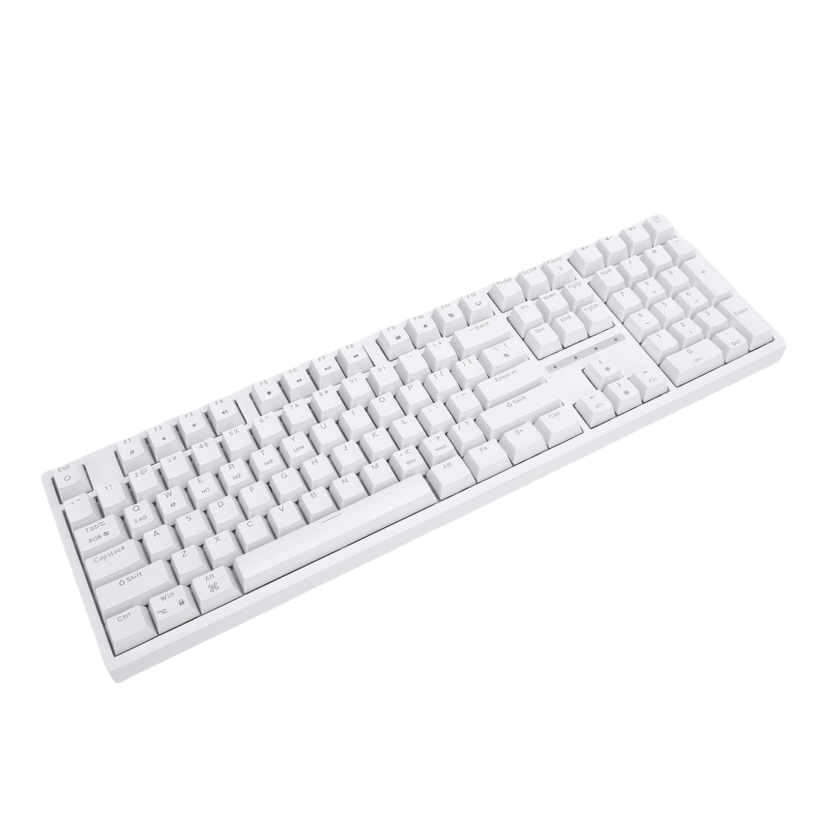 Wireless Mechanical Keyboard, Mechanical Keyboard 108 Keys Hot Swap 3 Mode USB C Wired BT 5.1 2.4Ghz  for PC Laptop