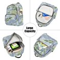 thumbnail image 5 of FORMRS Mini Backpack Purse for Women Quilted Travel Daypack Casual Shoulder Bag, Vibrant Hydrangeas Pattern, 5 of 7