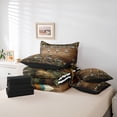 thumbnail image 6 of Feelyou Rustic Wooden Paddle Bedding Comforter Set 7pcs, Branches Botanical Plant Queen Bedding Sets, Teens kids Boys Girls Reversible Queen Sheet Sets, Luxury Bedroom Decor, 6 of 8