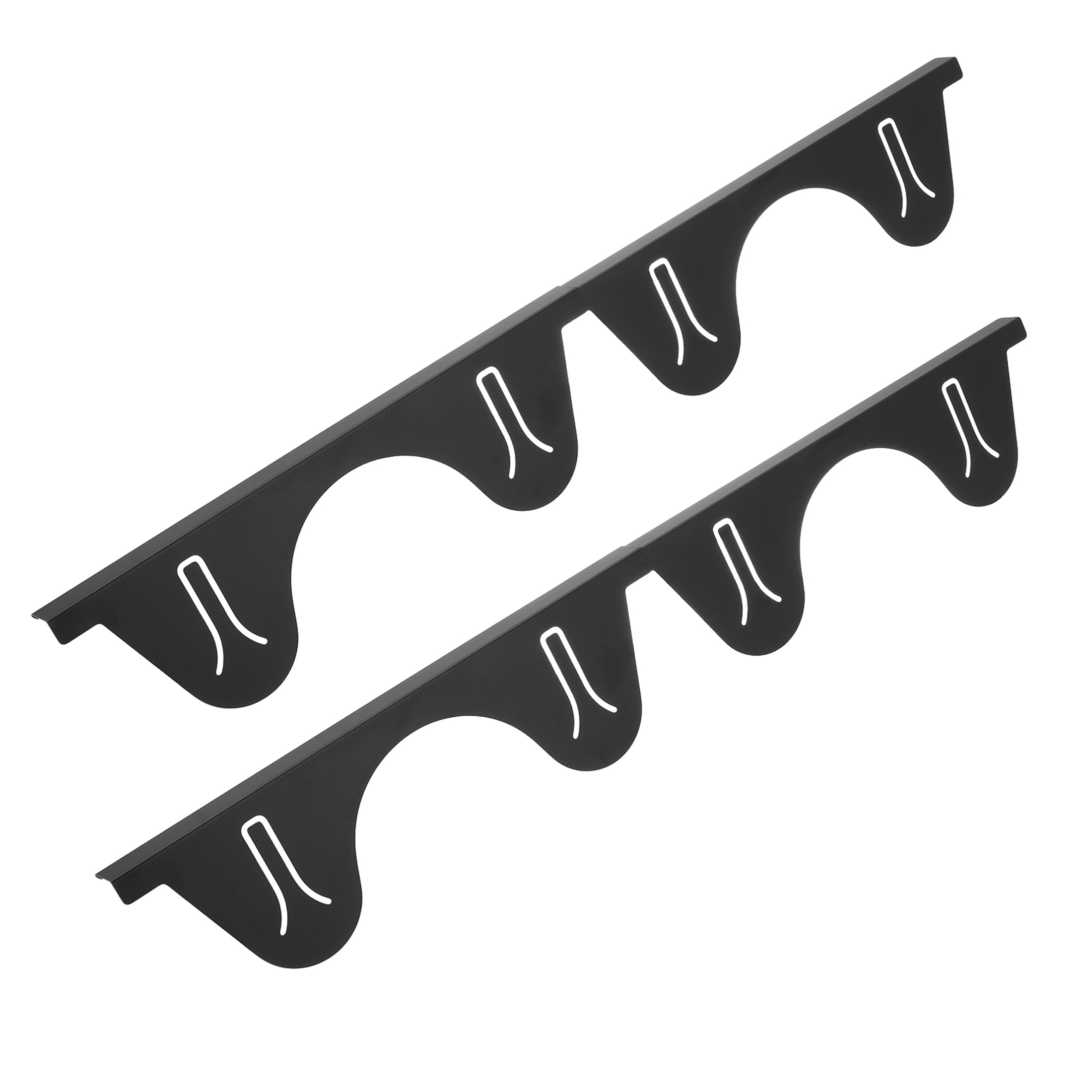 Stove Gap Covers,Stainless Steel Stove Gap Guard Adjustable Length 13.8” to 27.6” for Kitchen, Range Trim Kit, Black