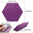 thumbnail image 2 of Pizarra de fieltro hexagonal con forma de tablón de anuncios, 21 unidades, 2 of 7