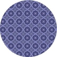 thumbnail image 1 of Ahgly Company Machine Washable Indoor Round Transitional Light Slate Blue Area Rugs, 4' Round, 1 of 7