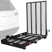 Silver Spring Steel Mobility Scooter and Wheelchair Hitch Carrier with 42” Folding Ramp