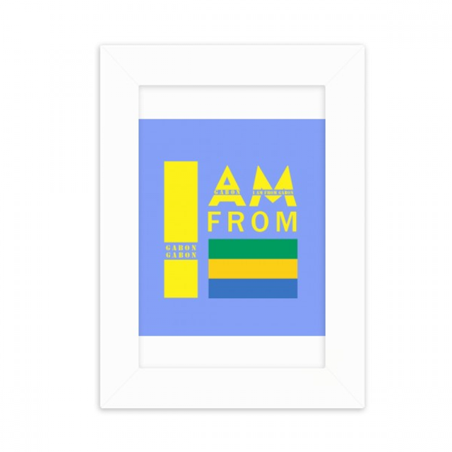 I Am From Gabon Art Deco Fashion Desktop Photo Frame Picture Display Decoration Art Painting