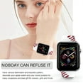thumbnail image 5 of Baseball Line Sport Bands Compatible with Apple Watch Band 38MM 40MM 41MM, Silicone Strap Compatible with iWatch Bands Ultra Series SE 9 8 7 6 5 4 3 2 1 for Women Men, 5 of 6