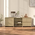 thumbnail image 3 of vidaXL Sideboard 3 Piece Engineered Wood Storage Console Cabinet Multi Colors, 3 of 25