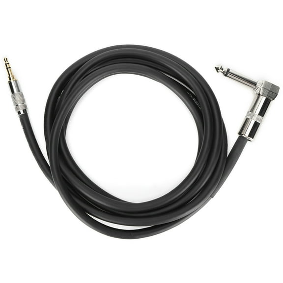 6.35mm Male to 3.5mm Male Stereo Audio Cable for Guitar, Piano Amplifier, and Mobile Phones - 2m / 6.7ft