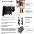 thumbnail image 3 of Boottique Boot Organizer: The Boot Rack - Fits in Most Closets- Hangs, Holds, Shapes, & Protects every size and style of Boots (Boot Rack with 6 Silver Gripz Hangers), 3 of 5