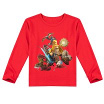 Boys & Girls Comfy The Legend of Zelda Long Sleeve T-shirt, Printed Cotton for Seasonal Fun