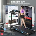 Treadmill 300 lb Capacity, 3.25 HP Automatic Incline Treadmill with APP & Bluetooth Audio