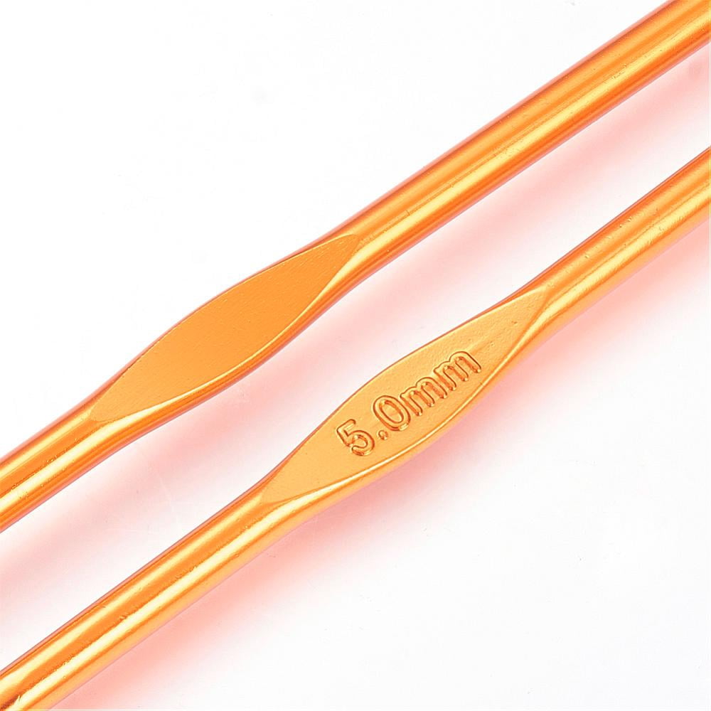 Aluminum Crochet Hooks Dark Orange Pin: 5.0mm 148x4.5mm