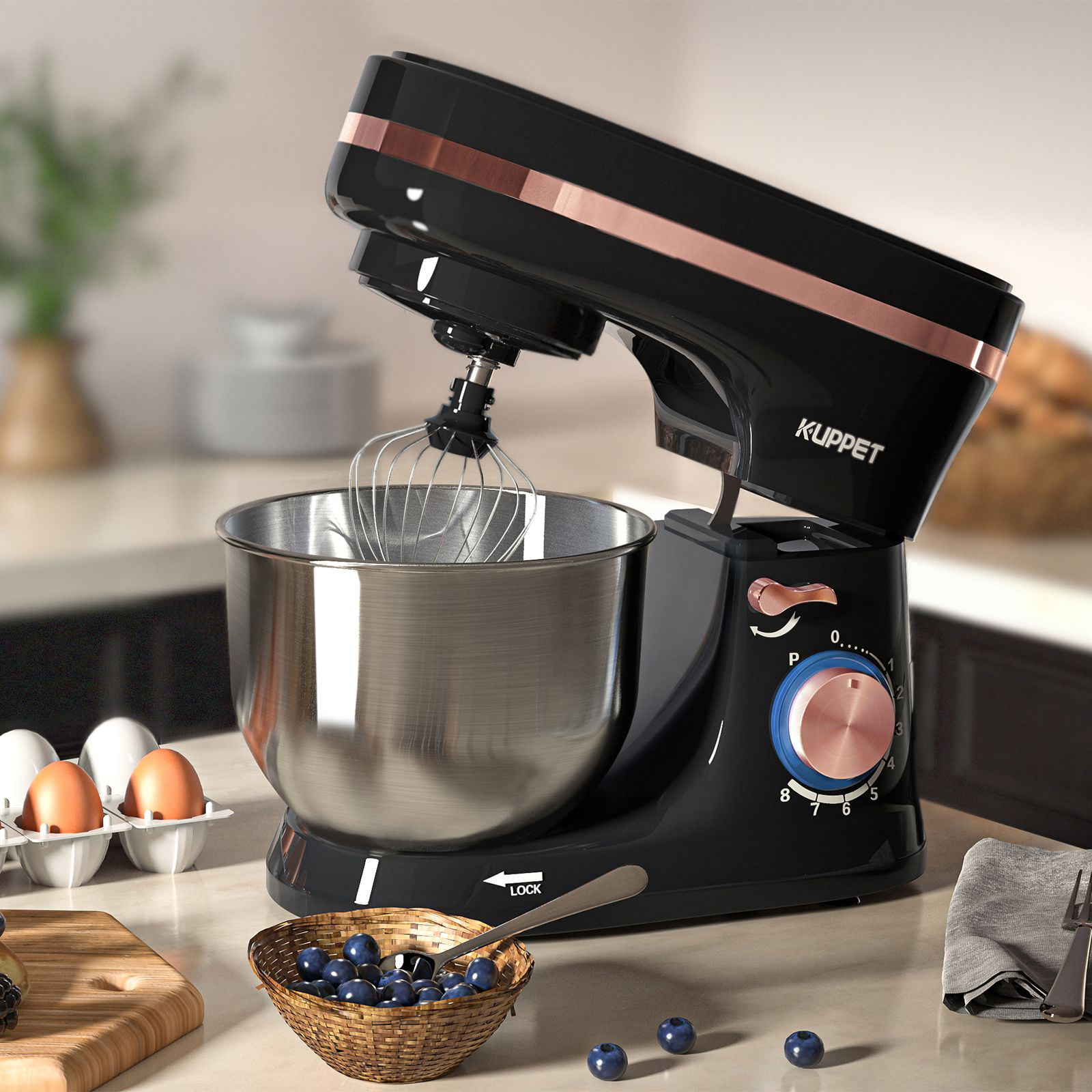 Stand Mixer, KICHOT 10+P Speed 4.8 Qt. Household Stand