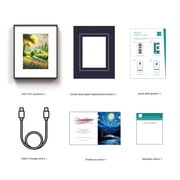 HUESSEN 13.3 E-Ink/ePaper Art Digital Photo Frame , White