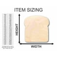 thumbnail image 2 of Unfinished Wood Bread Shape - Food - Craft - up to 46" DIY 42" / 3/4", 2 of 3