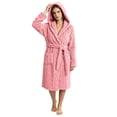thumbnail image 6 of Bovxnpu Womens Robes Bathrobes Fleece Ribbed Open Front Bathrobe Soft Casual Sleepwear, 6 of 8