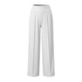 thumbnail image 5 of Sunnin Womens Front Seam Sweatpants Wide Leg Pull On Elastic Waist Side Pockets Casual Athletic Trousers, 5 of 7