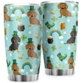 thumbnail image 2 of Irish Dachshund Clovers Rainbow 20oz Tumbler with Lid St.Patricks Day Dogs Vacuum Insulated Tea Tumbler Cup Travel Mug Saint Paddy''s Day Dachshund Dogs Lover Gift Coffee Mugs, 2 of 6
